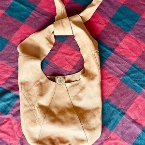 Free People Genuine Leather Suede Boho Slouch Shoulder Bag